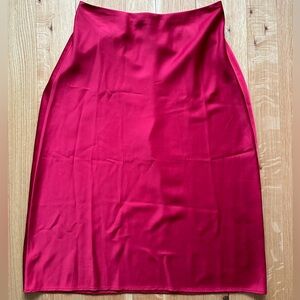 J. Crew Factory Vibrant Red Pencil Skirt